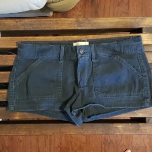 Hollister Navy Blue Short Shorts